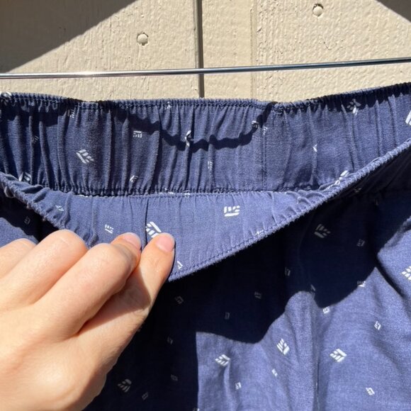 Toad & Co Blue and White Tencel Skirt - Size L - Picture 4 of 9